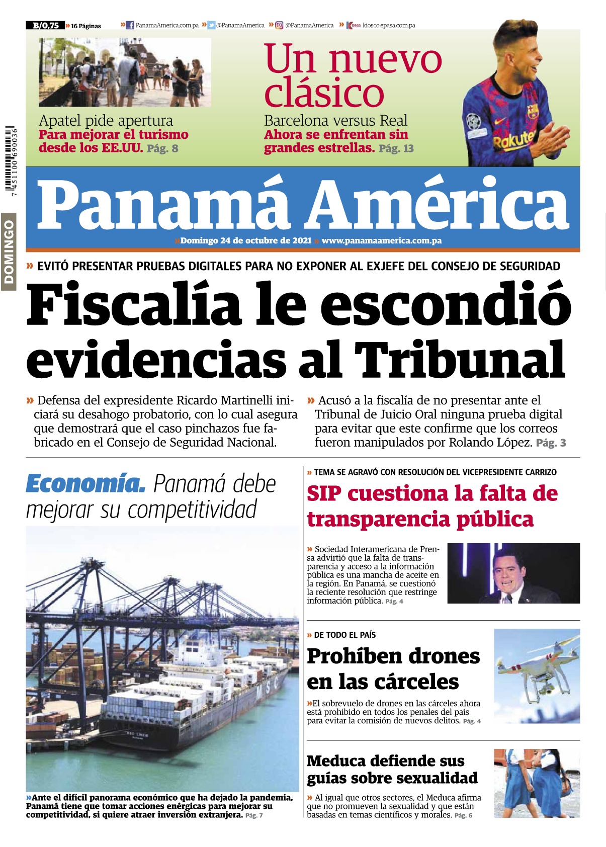 Portada Panamá América