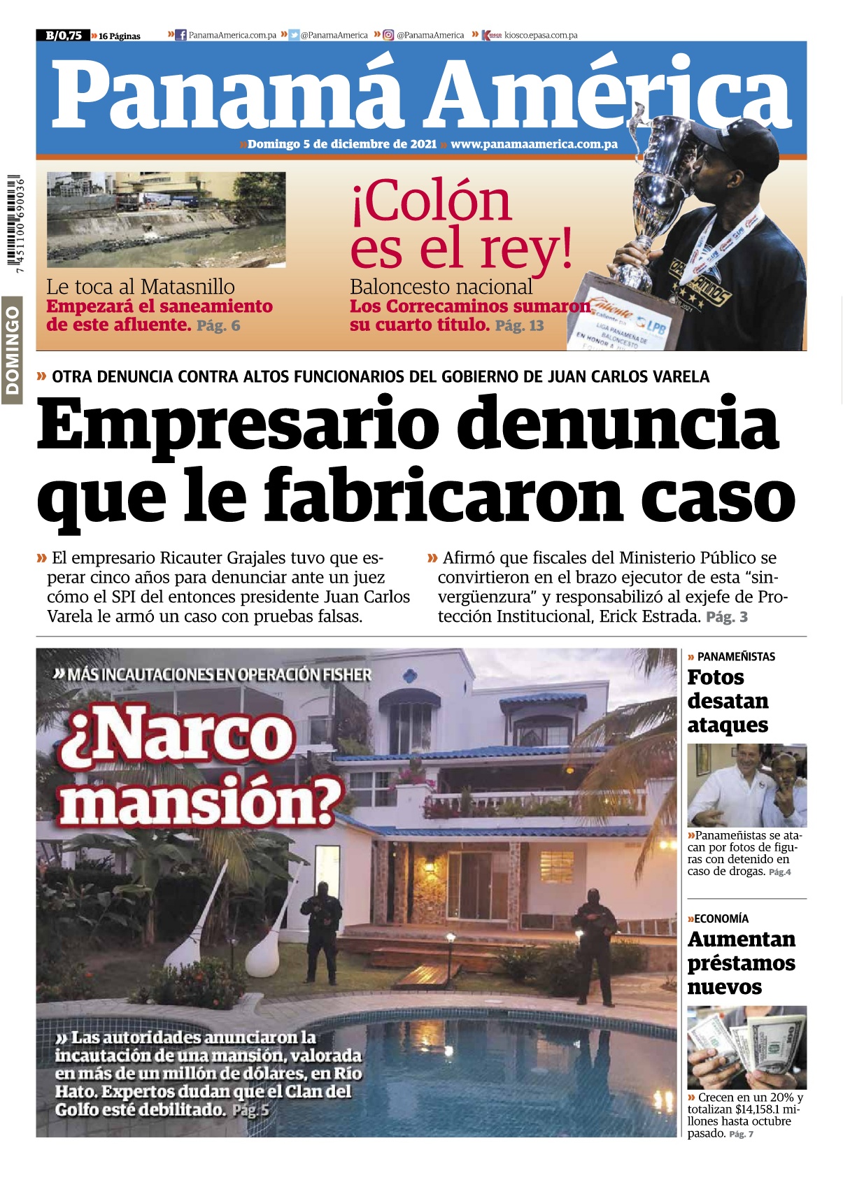 Portada Panamá América