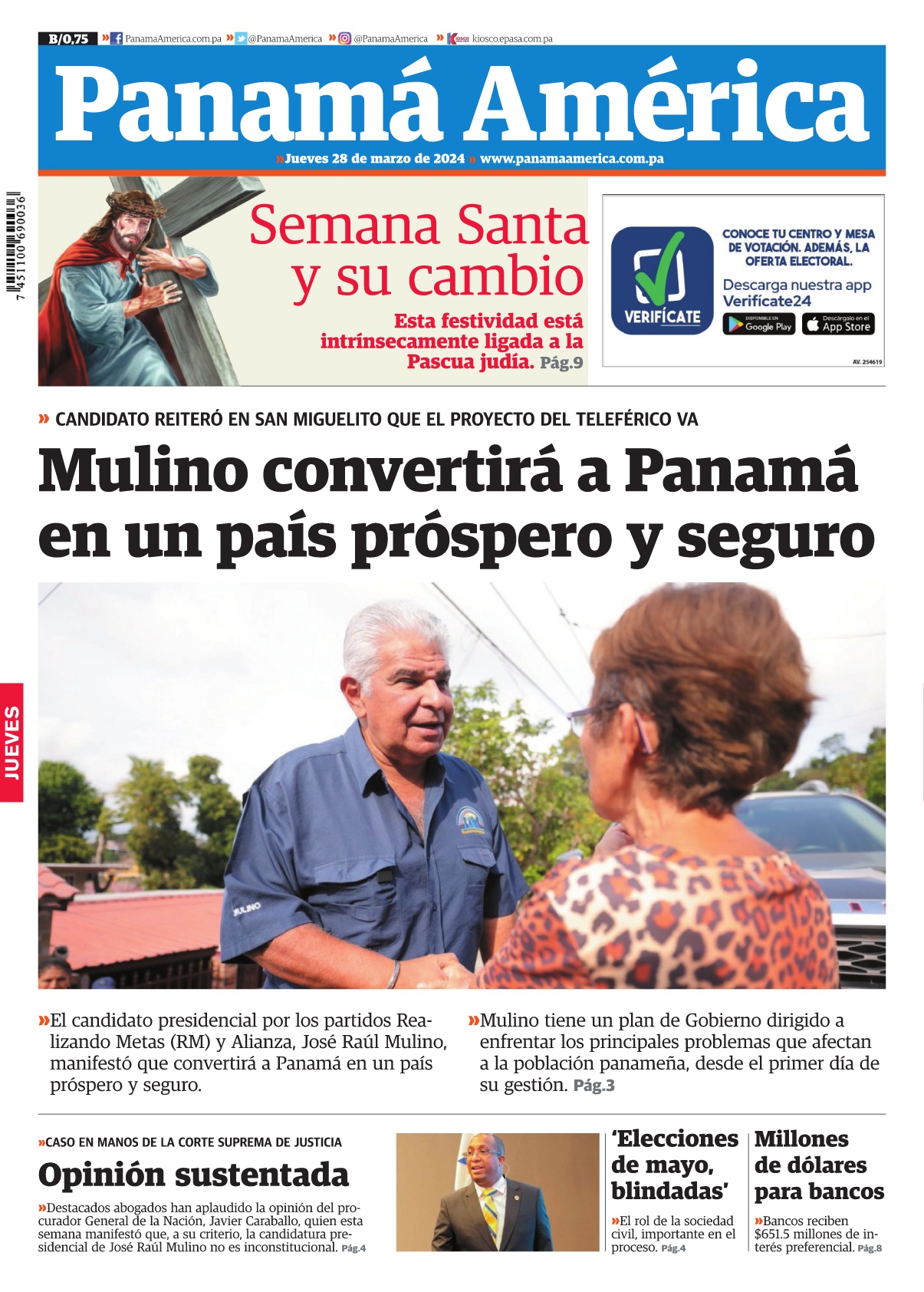 Portada Panamá América