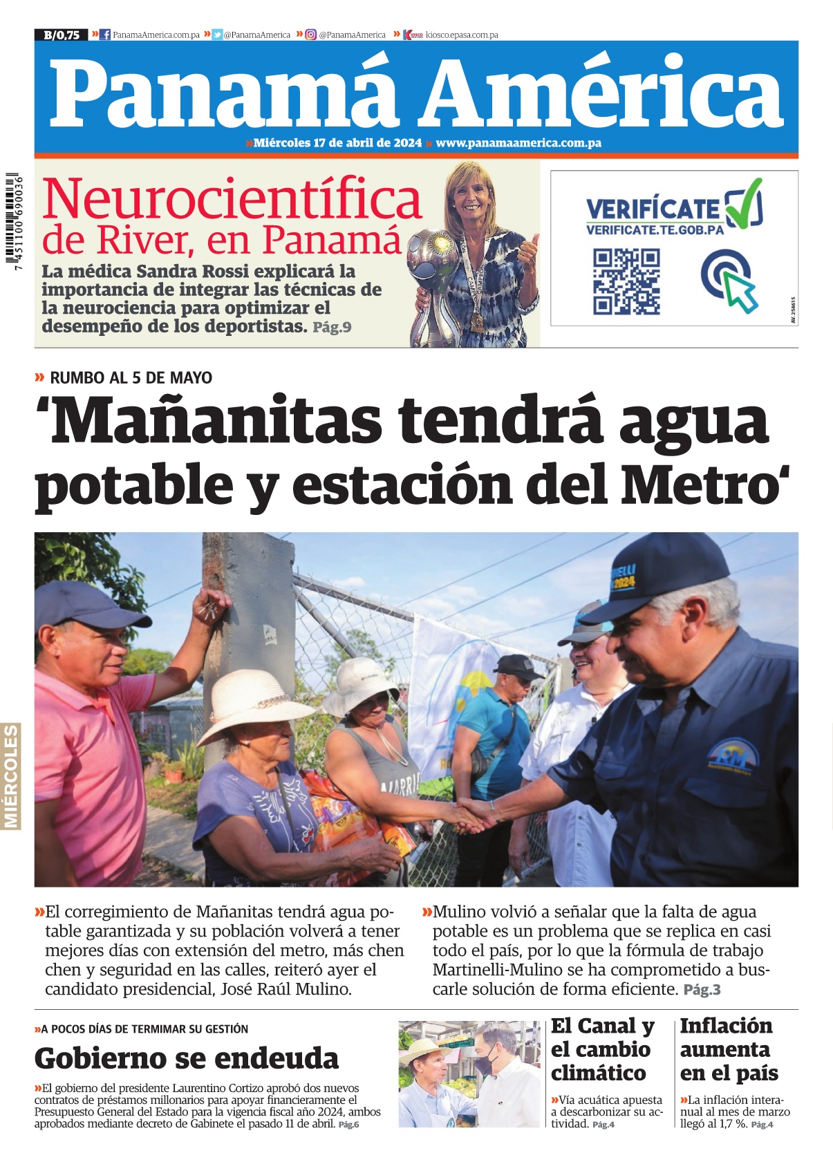 Portada Panamá América