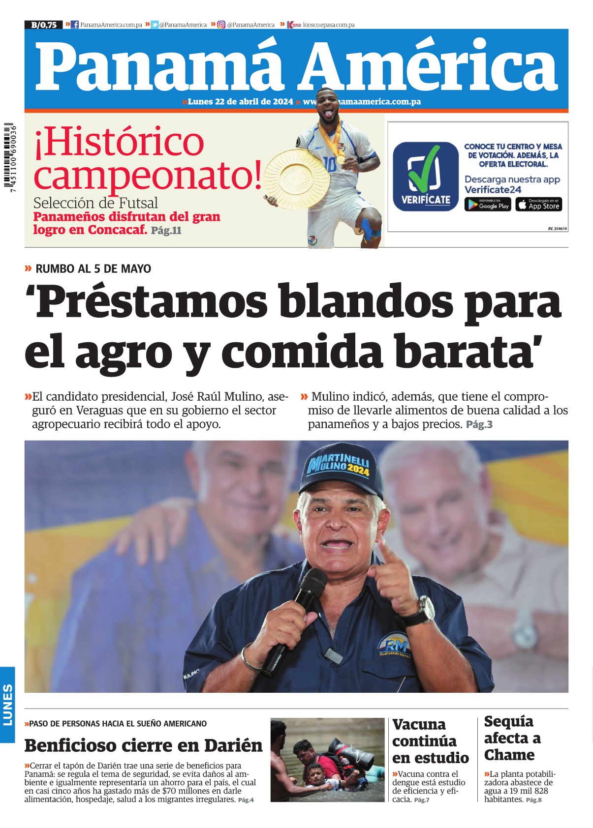 Portada Panamá América