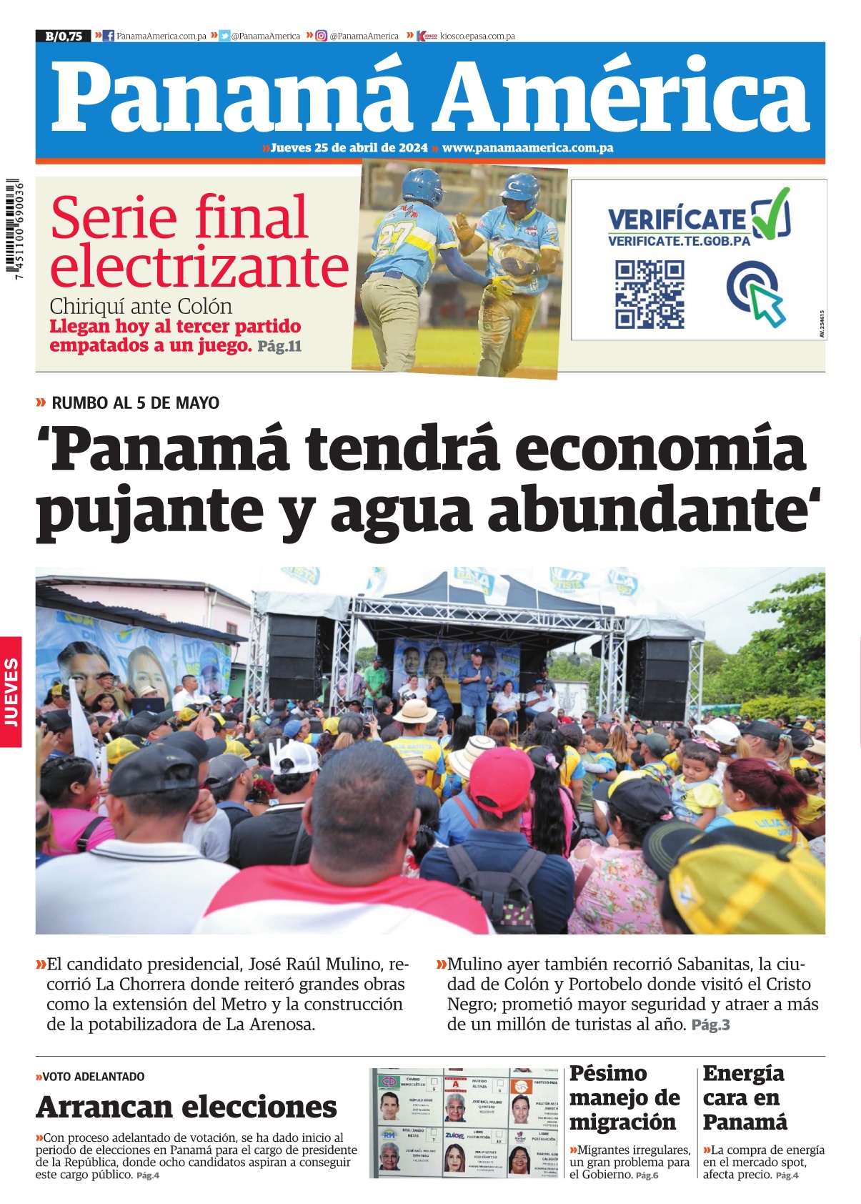 Portada Panamá América