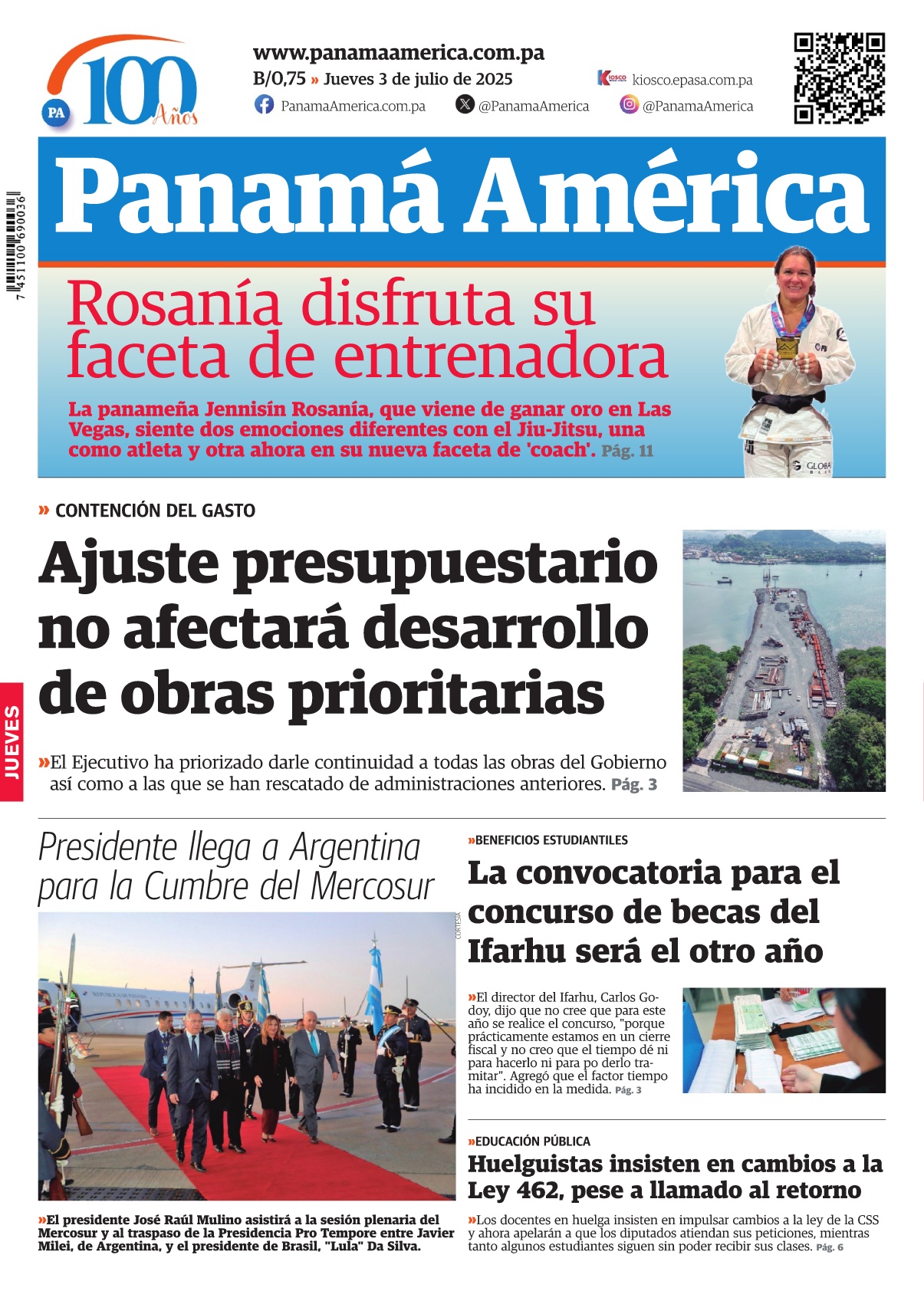 Portada Panamá América