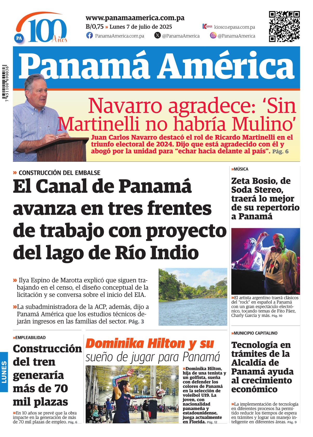 Portada Panamá América