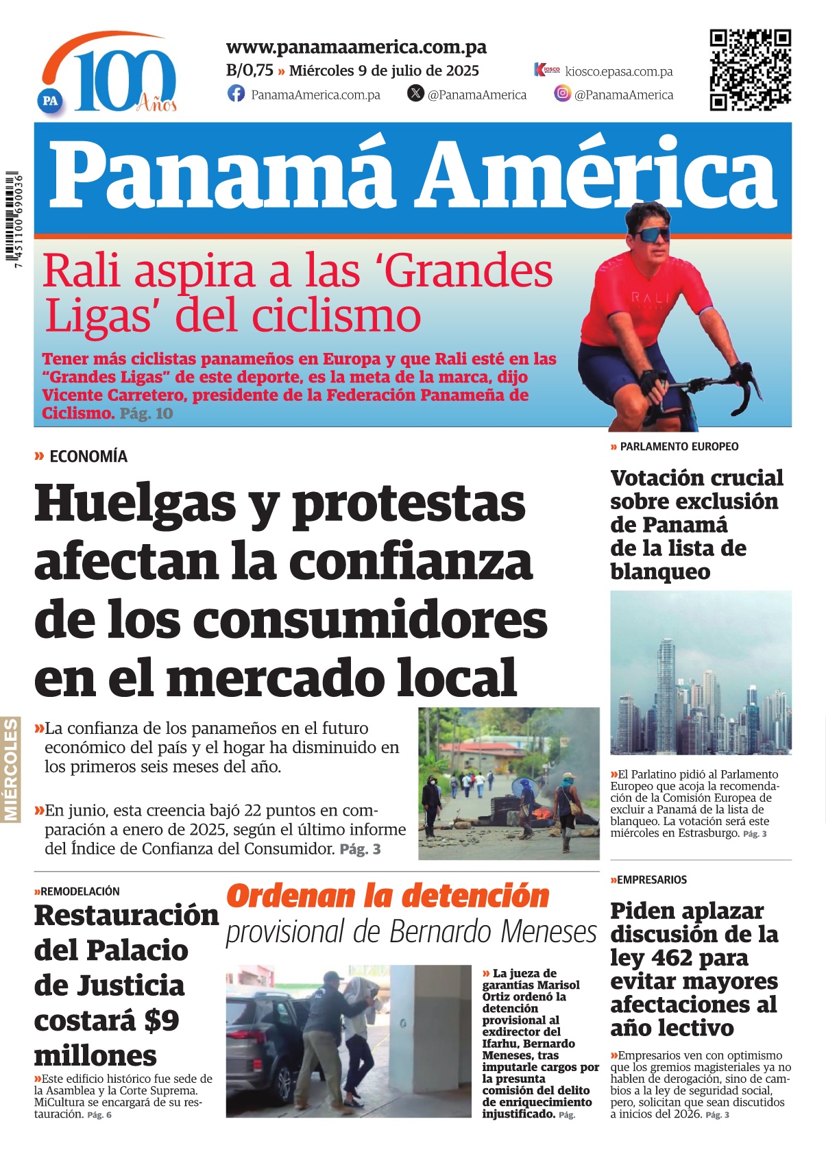 Portada Panamá América