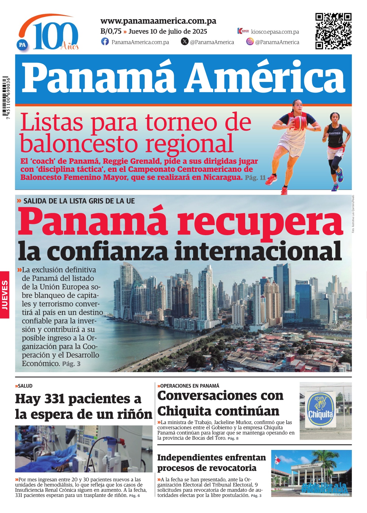Portada Panamá América
