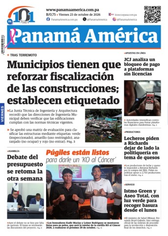 Portada del día - Panamá América