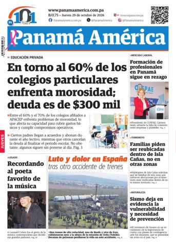 Portada del día - Panamá América
