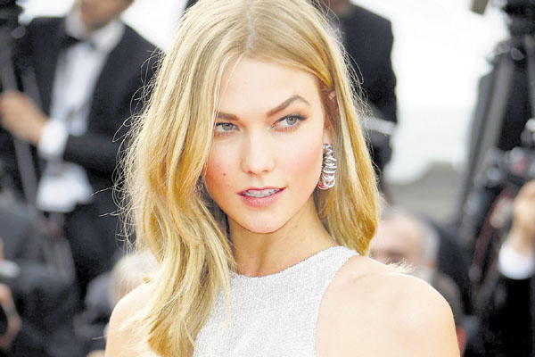 La modelo estadounidense Karlie Kloss en el Festival de Cannes  en 2015. /Foto EFE