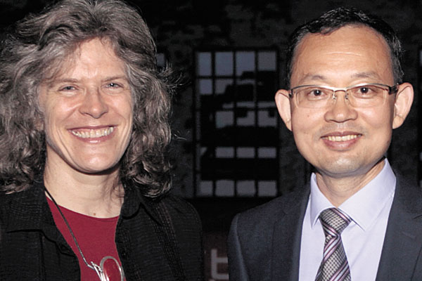 8. Alexandra Schjelderup y Zisheng Wang.