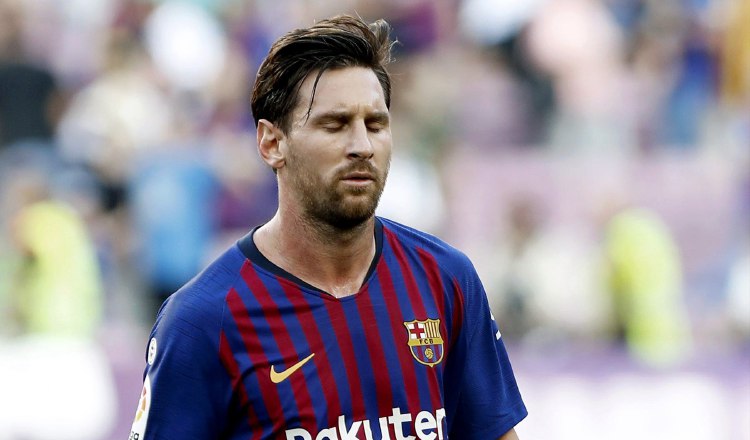Leo Messi no fue titular en el partido de ayer frente al Bilbao. /Foto EFE