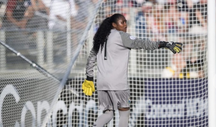 La portera Yenith Bailey tuvo una destacada actuación. /Foto @Concacaf