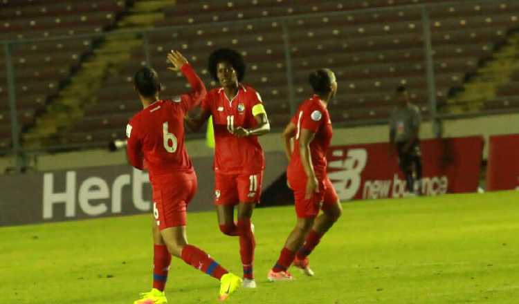 Natalia Mills anotó el único gol de Panamá en la serie. /Foto Anayansi Gamez