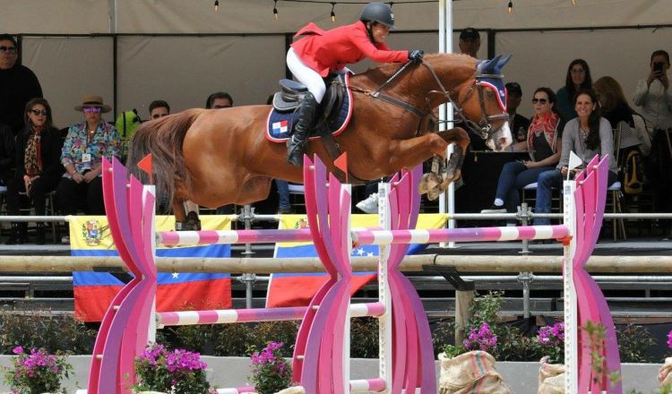 Clotilde Lewis durante su actuación en los Juegos Centroamericanos y del Caribe en Barranquilla. /Foto Cortesía