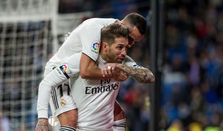 Sergio Ramos, capitán del Real Madrid, señaló el camino de la victoria blanca. /Foto EFE