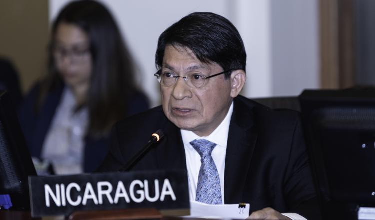 Canciller de Nicaragua, Denis Moncada. EFE