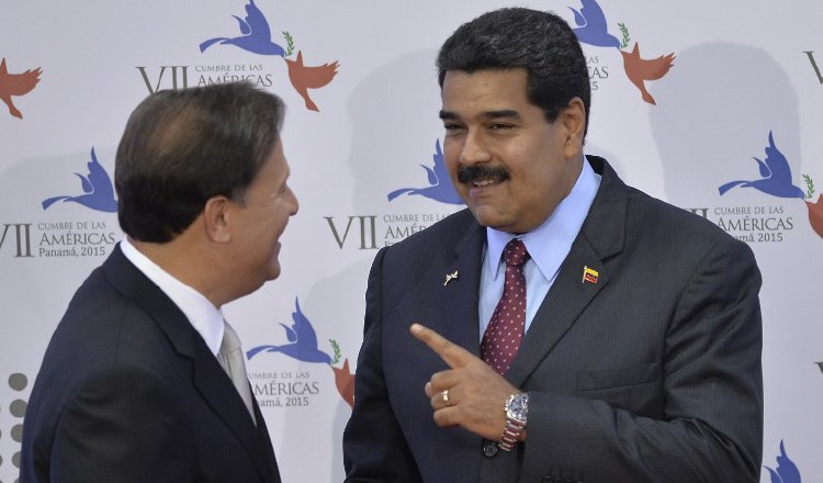 Juan Carlos Varela y Nicolás Maduro tuvieron una estrecha relación como cancilleres de sus países. EFE