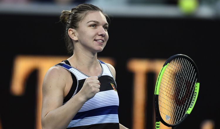 Simona Halep celebra su victoria sobre Venus. EFE