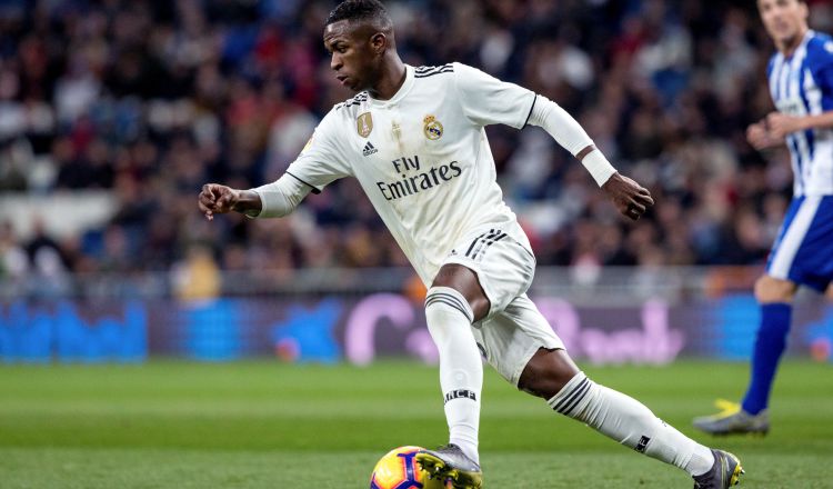 El delantero brasileño del Real Madrid, Vinícius Júnior. EFE