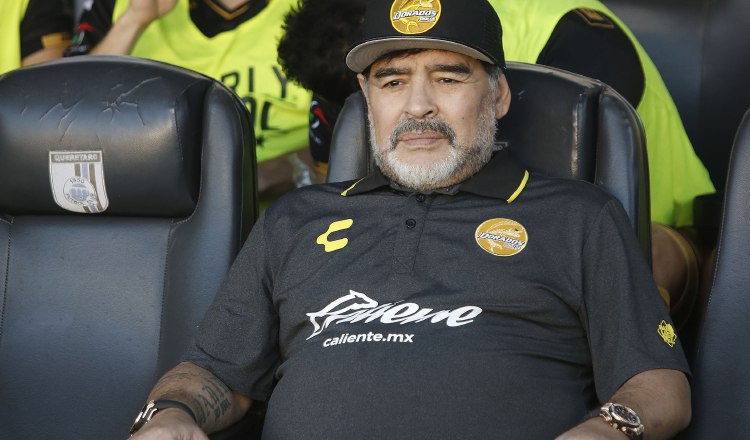 Diego Armando Maradona, entrenador de Dorados. EFE