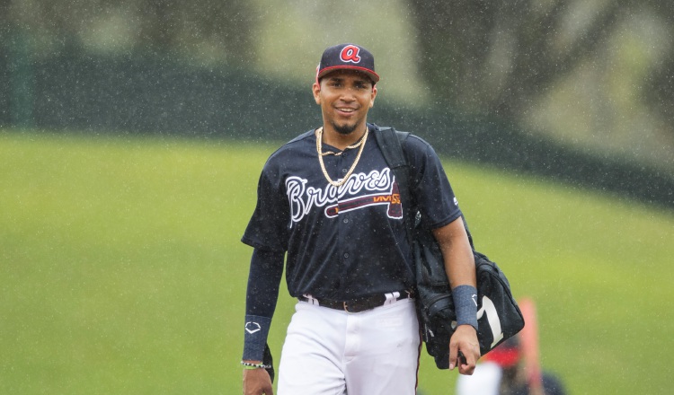 Johan Camargo de los Bravos de Atlanta AP