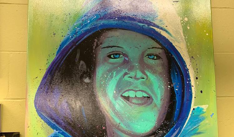 Pintura de Jett. Foto: @JohnTravolta