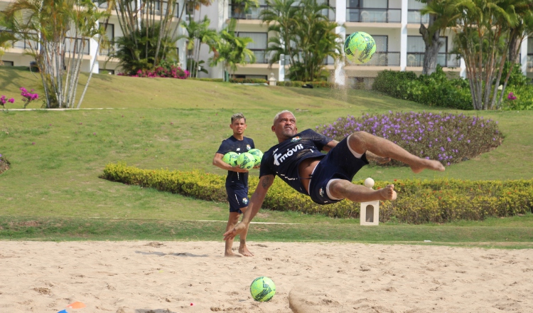 Gilberto Rangel, en los entrenamientos. @Fepafut