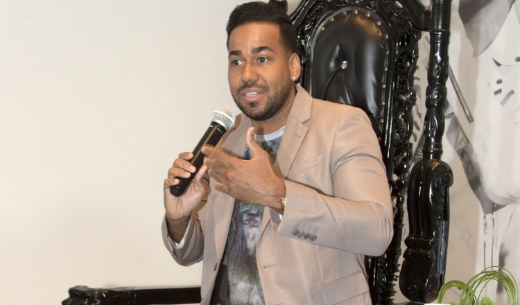 Romeo Santos durante la conferencia. EFE