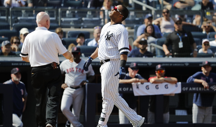 Edwin Encarnación bateador designado de los Yanquis. AP