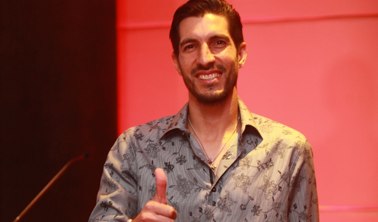 Jaime Penedo estuvo con Gallego en su presentación como técnico de la selección de Panamá. Foto Anayansi Gamez