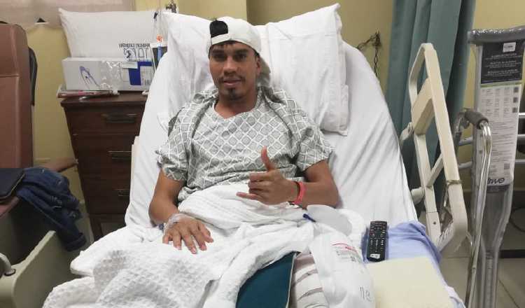 Jonathan  Batista  sufrió una rotura de ligamentos cruzados. Cortesía