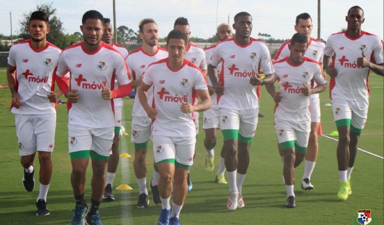 Panamá entrena en el Bradenton, Florida, en Estados Unidos. @Fepafut