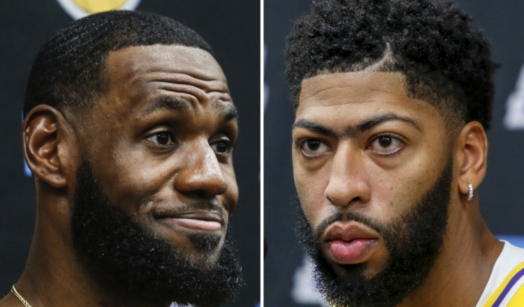 LeBron James y Anthony  Davis. Foto: AP