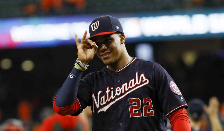 Juan Soto ha respondido bien a la ofensiva de los Naciones de Washington. Foto AP