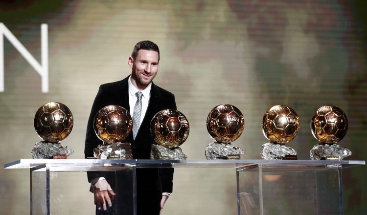 Messi ganó su sexto Balón de Oro. AP