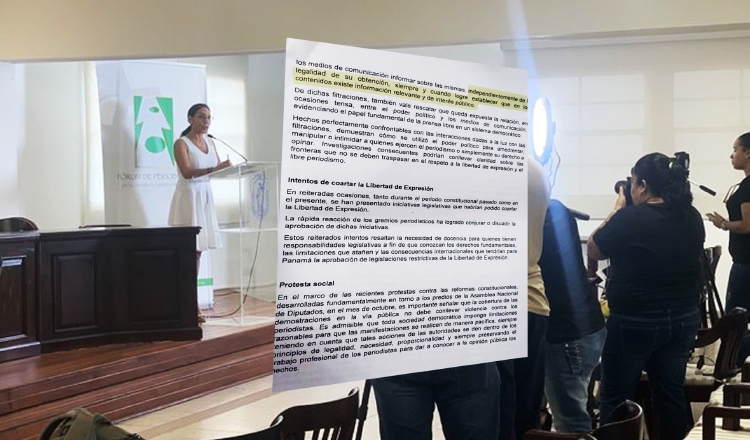 Informe del Fórum de Periodistas valida publicaciones sobre los denominados Varelaleaks.  Ilustración Panamá América