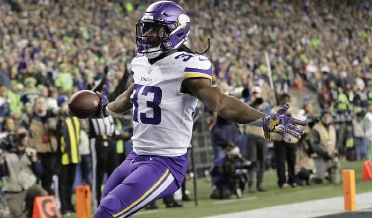 Dalvin Cook, corredor de los Vikings. Foto: AP