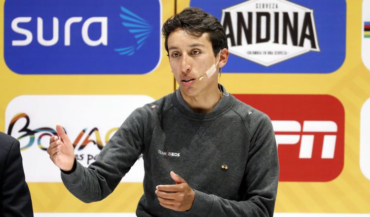 El ciclista colombiano Egan Bernal. .Foto: EFE