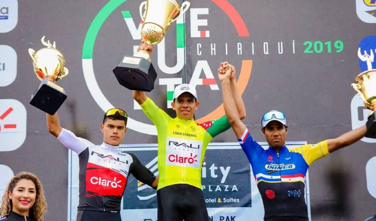 El podio de la vuelta a Chiriquí 2019. Foto Fepaci