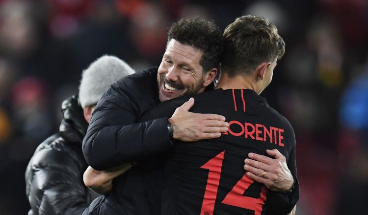 Simeone y Llorente. Foto: AP