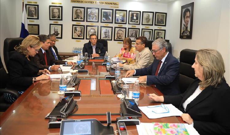 Magistrados se reunieron en la Corte Suprema de Justicia (CSJ).