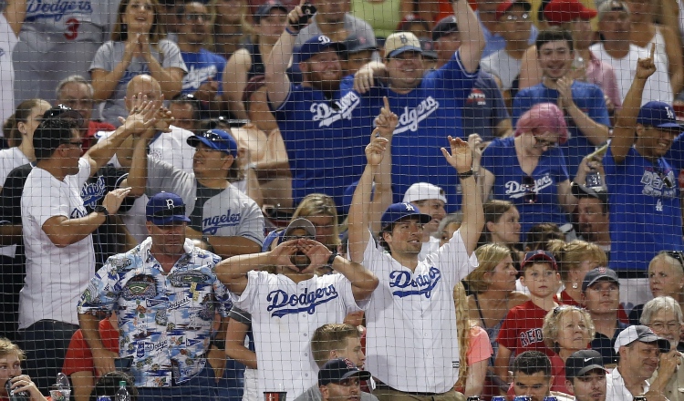 Aficionados de los Dodgers AP