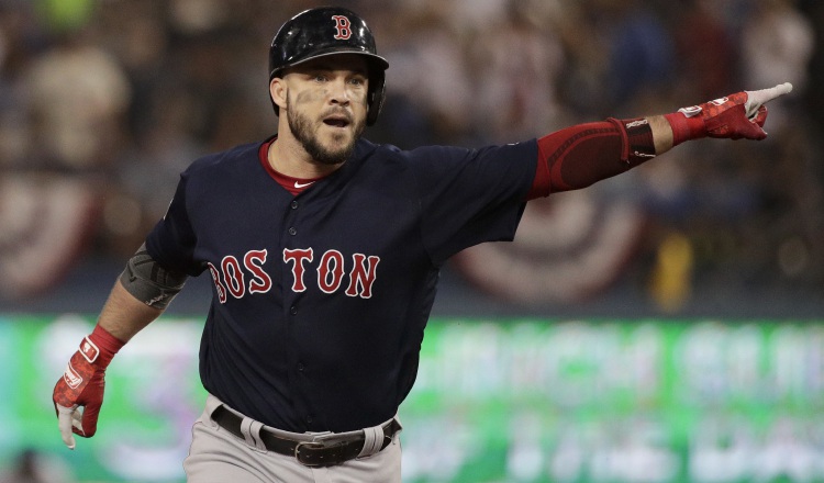 Steve Pearce, relegado a suplente durante buena parte de su carrera. Foto:AP