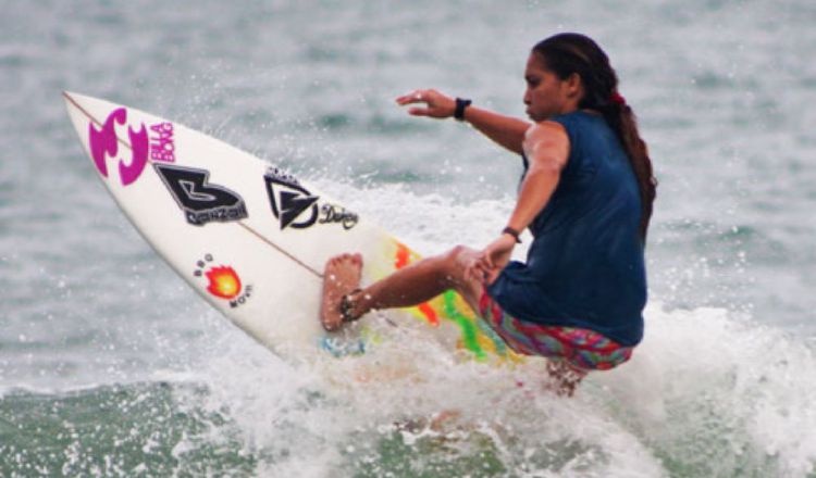 La surfista panameña Samanta Alonso. Foto:COP