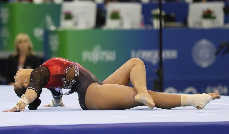 Hillary Heron, forma parte de la nueva generación de gimnastas que se abren paso en esta disciplina deportiva. Cortesía