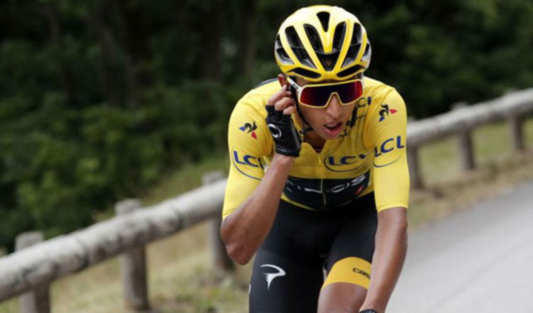 Egan Bernal, campeón del Tour Francia. Foto:EFE