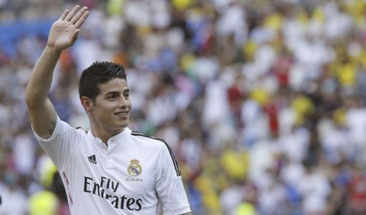 James Rodríguez no ha podido destacar en el Real Madrid. Foto:EFE