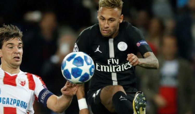 Neymar, jugador del PSG de Francia. Foto:EFE