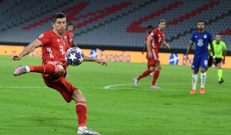 Robert Lewandowski del Bayern Munich. Foto:EFE