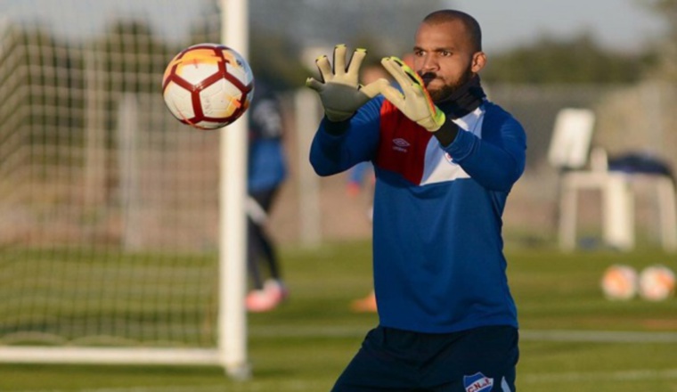 Luis Mejía, titular en la porteria del Nacional. Foto:EFE